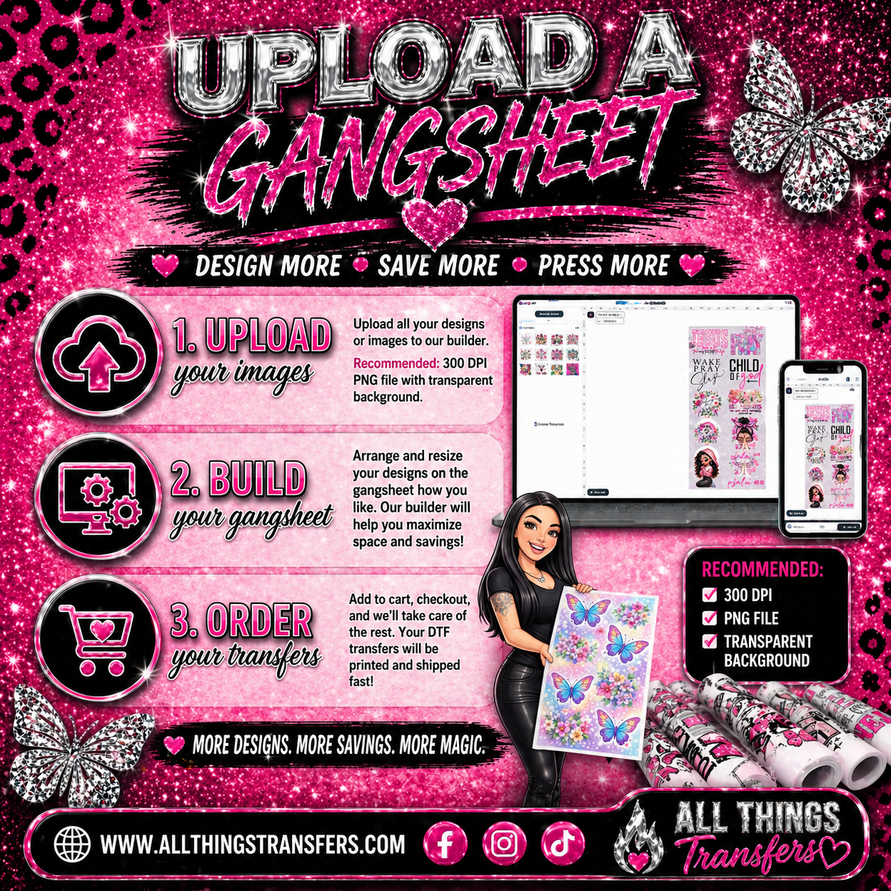 Upload DTF Gang Sheet