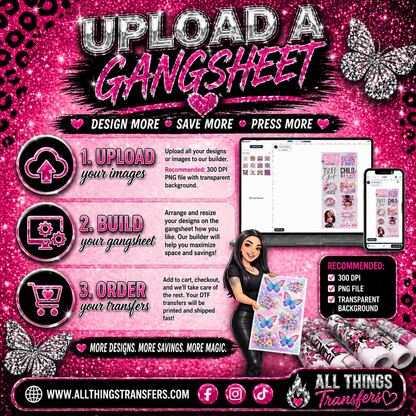 Upload DTF Gang Sheet